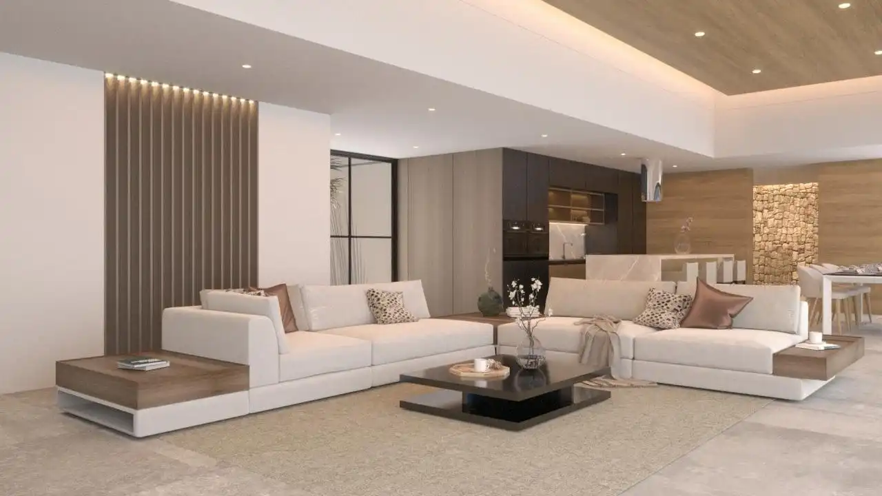 Sala d'estar de Casa o xalet en venda en Rojales amb Aire condicionat, Jardí privat i Terrassa