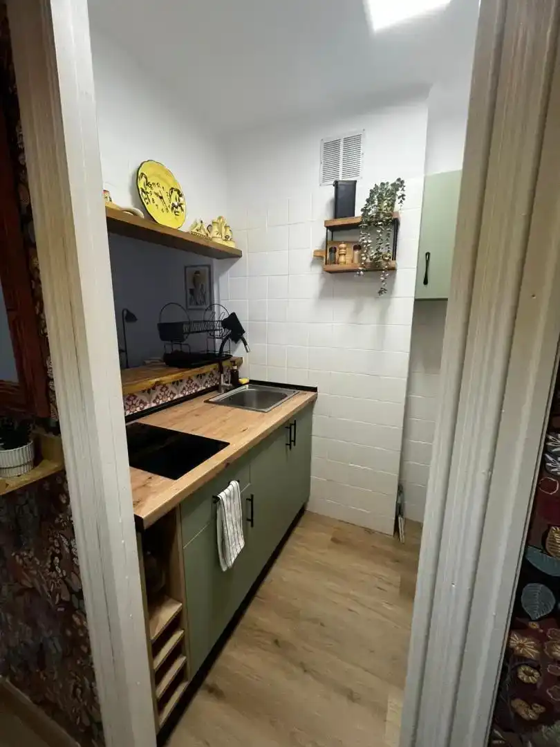 Kitchen of Flat for rent in Torrox  with Private garden, Parquet flooring and Swimming Pool