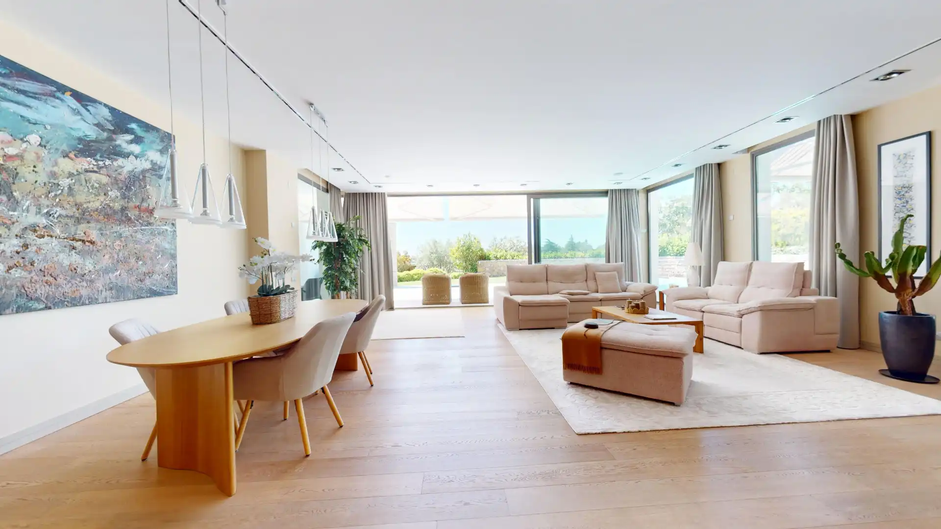 Sala de estar de Casa o chalet en venta en Mont-roig del Camp con Aire acondicionado, Calefacción y Jardín privado