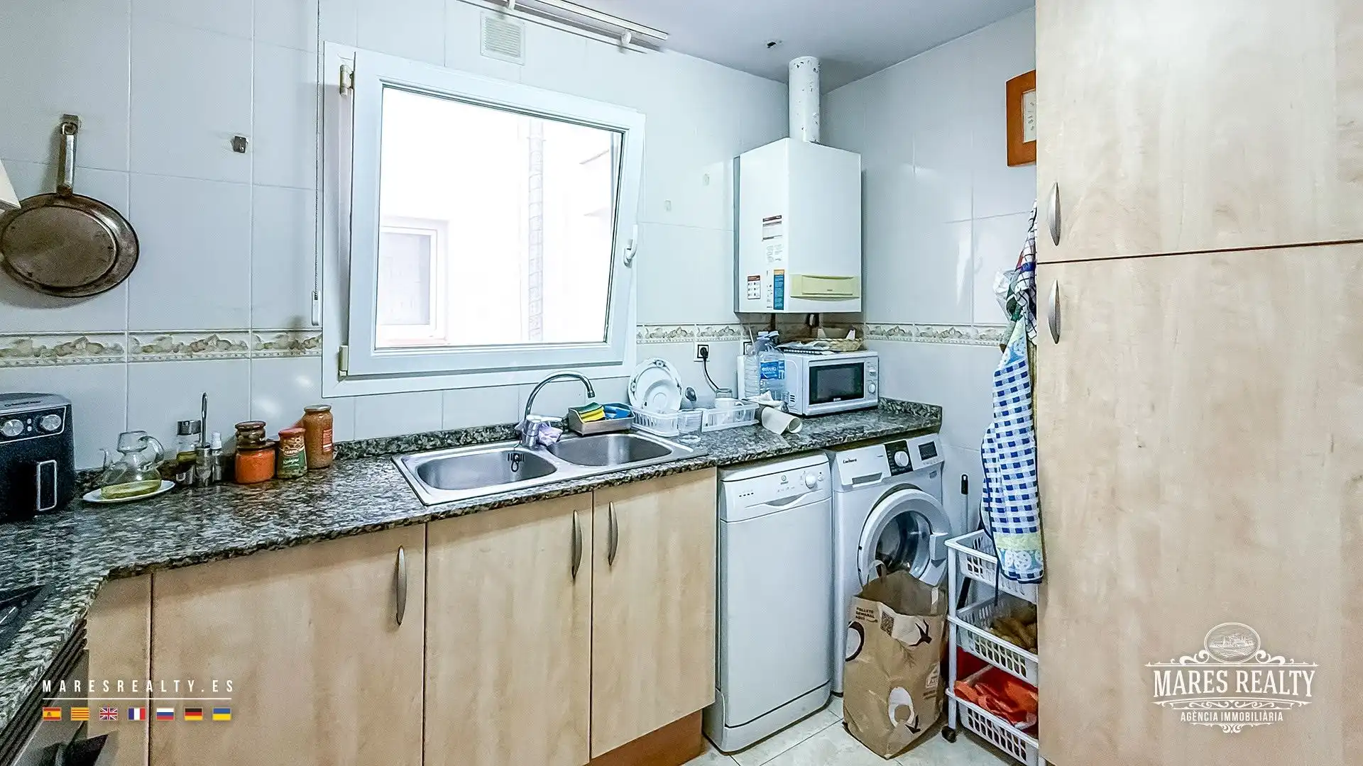 Cocina de Piso en venta en Lloret de Mar con Terraza y Amueblado