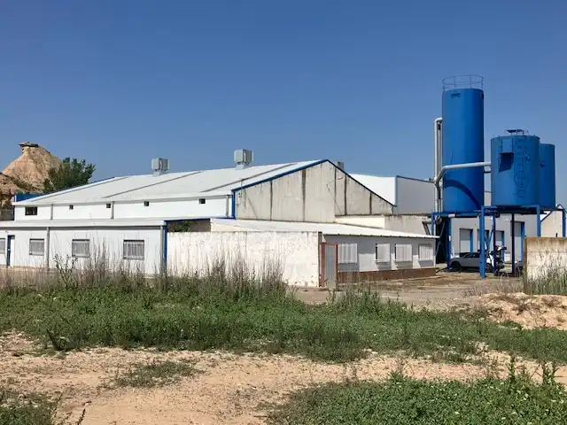Vista exterior de Nave industrial en venta en Fraga