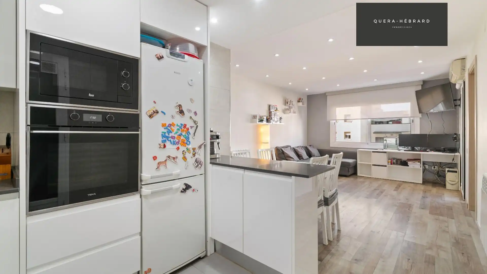 Kitchen of Flat for sale in Terrassa  with Heating, Parquet flooring and Terrace