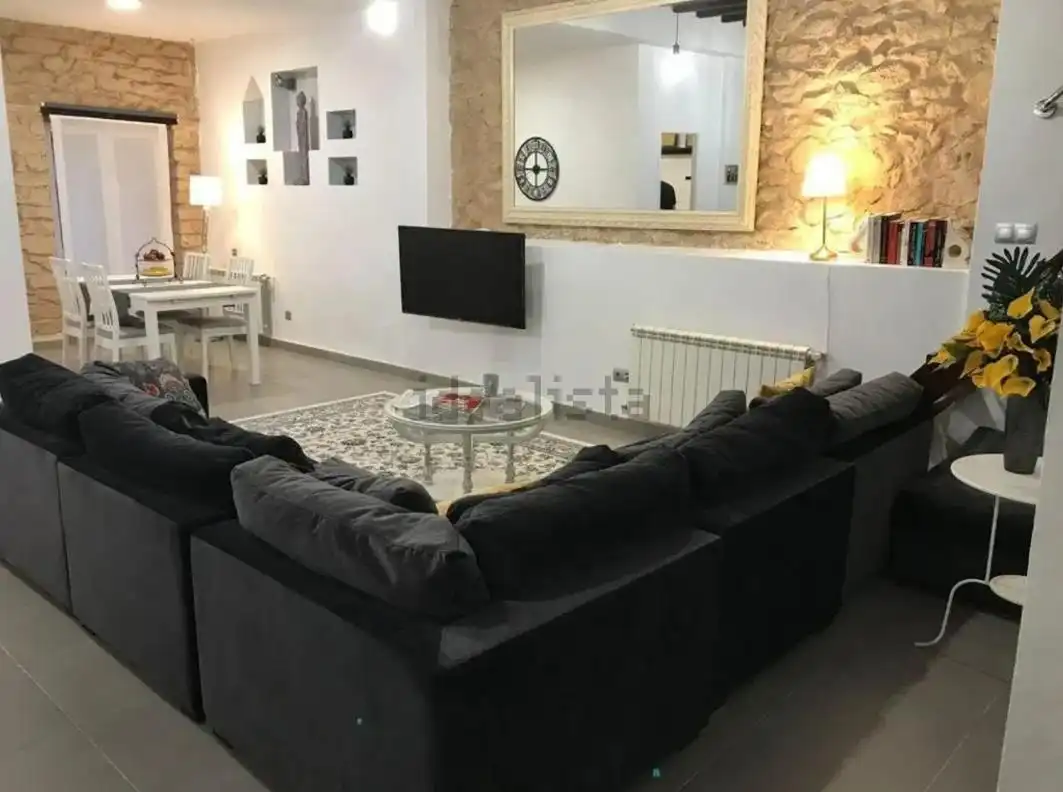 Sala d'estar de Planta baixa de lloguer en Alicante / Alacant amb Aire condicionat, Calefacció i Moblat