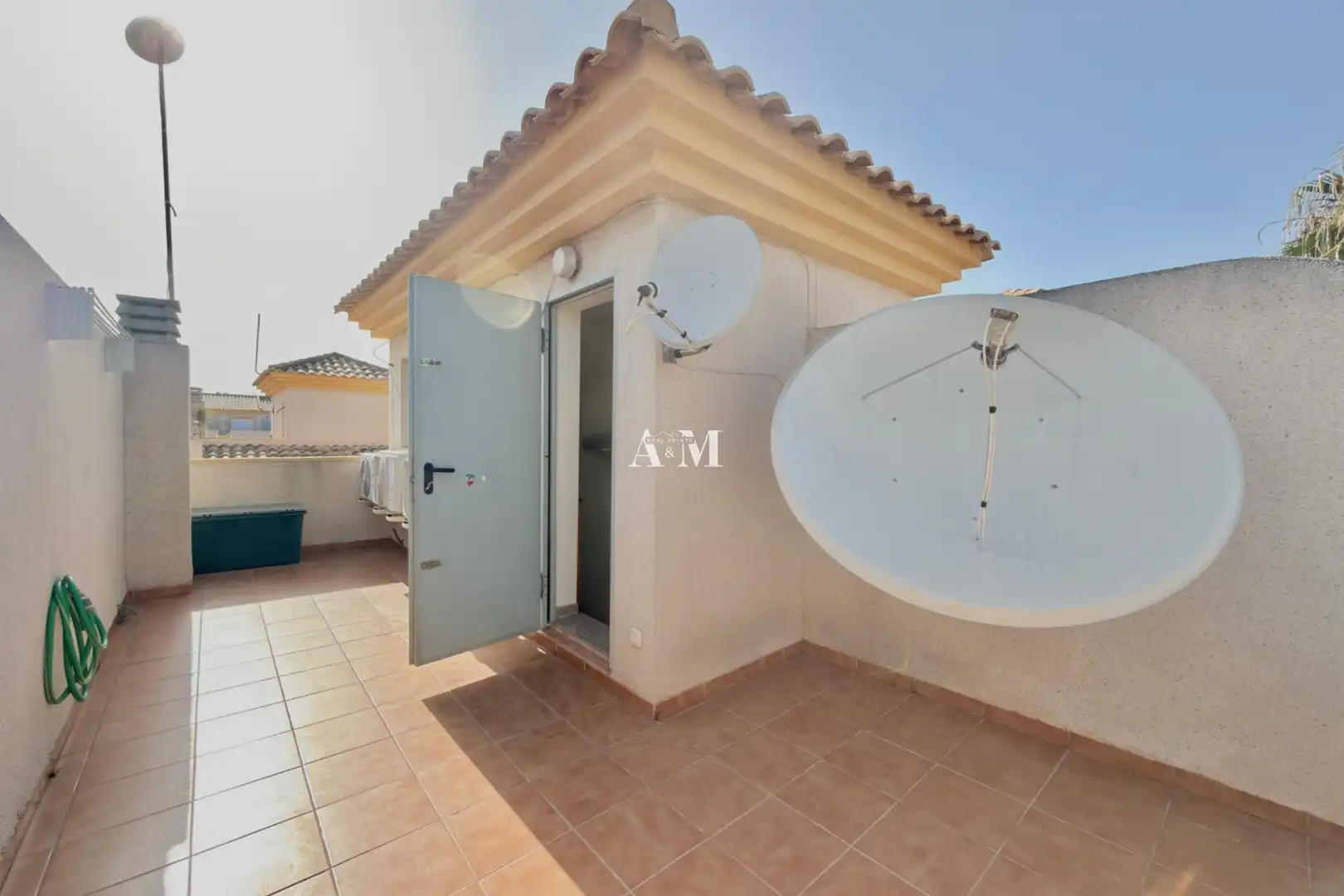Terrasse von Einfamilien-Reihenhaus zur Miete in San Javier mit Terrasse, Schwimmbad und Möbliert