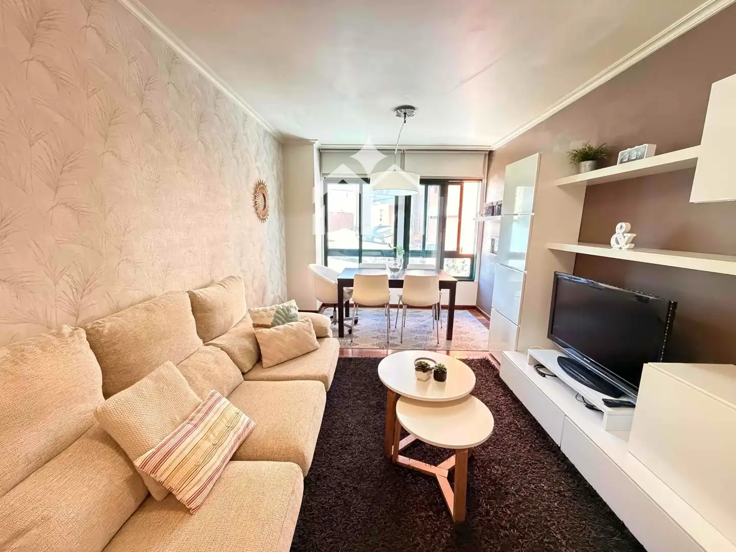 Wohnzimmer von Wohnung zum Verkauf in Moaña mit Terrasse, Abstellraum und Möbliert