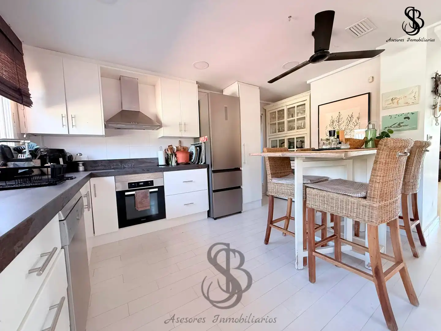 Cocina de Casa adosada en venta en Mutxamel con Aire acondicionado, Calefacción y Jardín privado