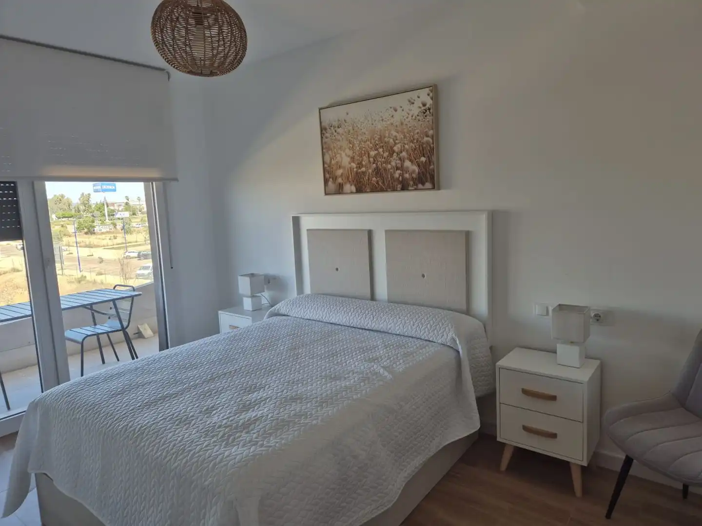 Dormitori de Apartament de lloguer en Badajoz amb Aire condicionat, Calefacció i Terrassa