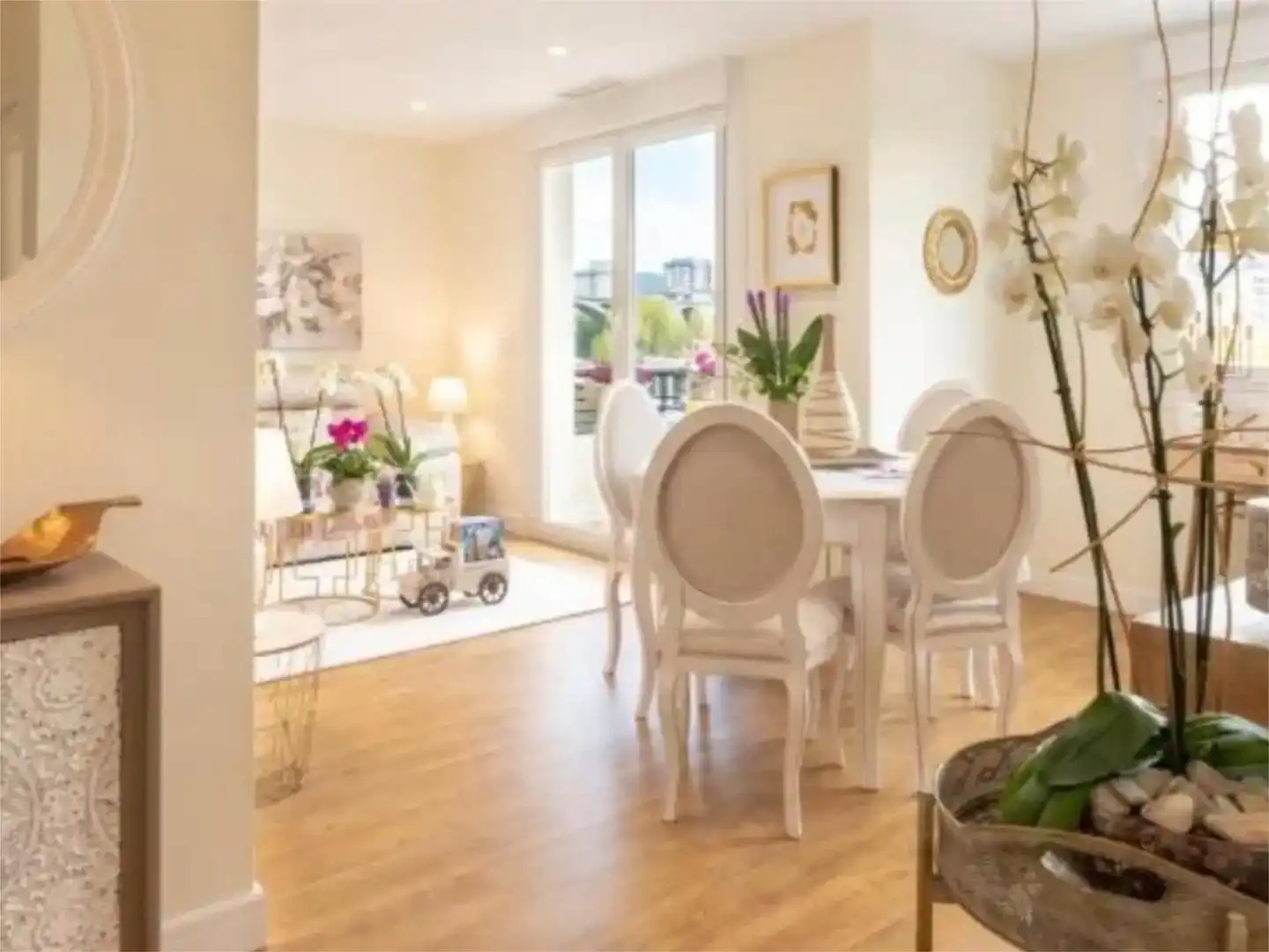 Dining room of Flat for sale in Ourense Capital   with Air Conditioner and Balcony