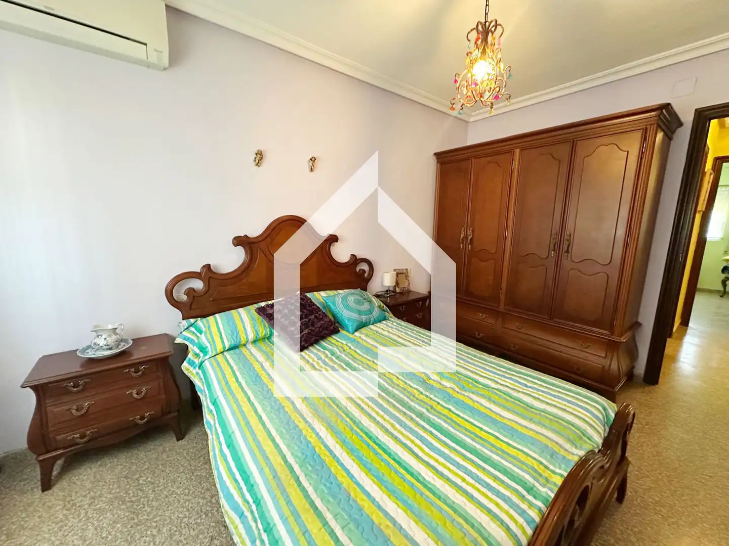 Schlafzimmer von Einfamilien-Reihenhaus zur Miete in San Vicente del Raspeig / Sant Vicent del Raspeig mit Klimaanlage, Terrasse und Möbliert