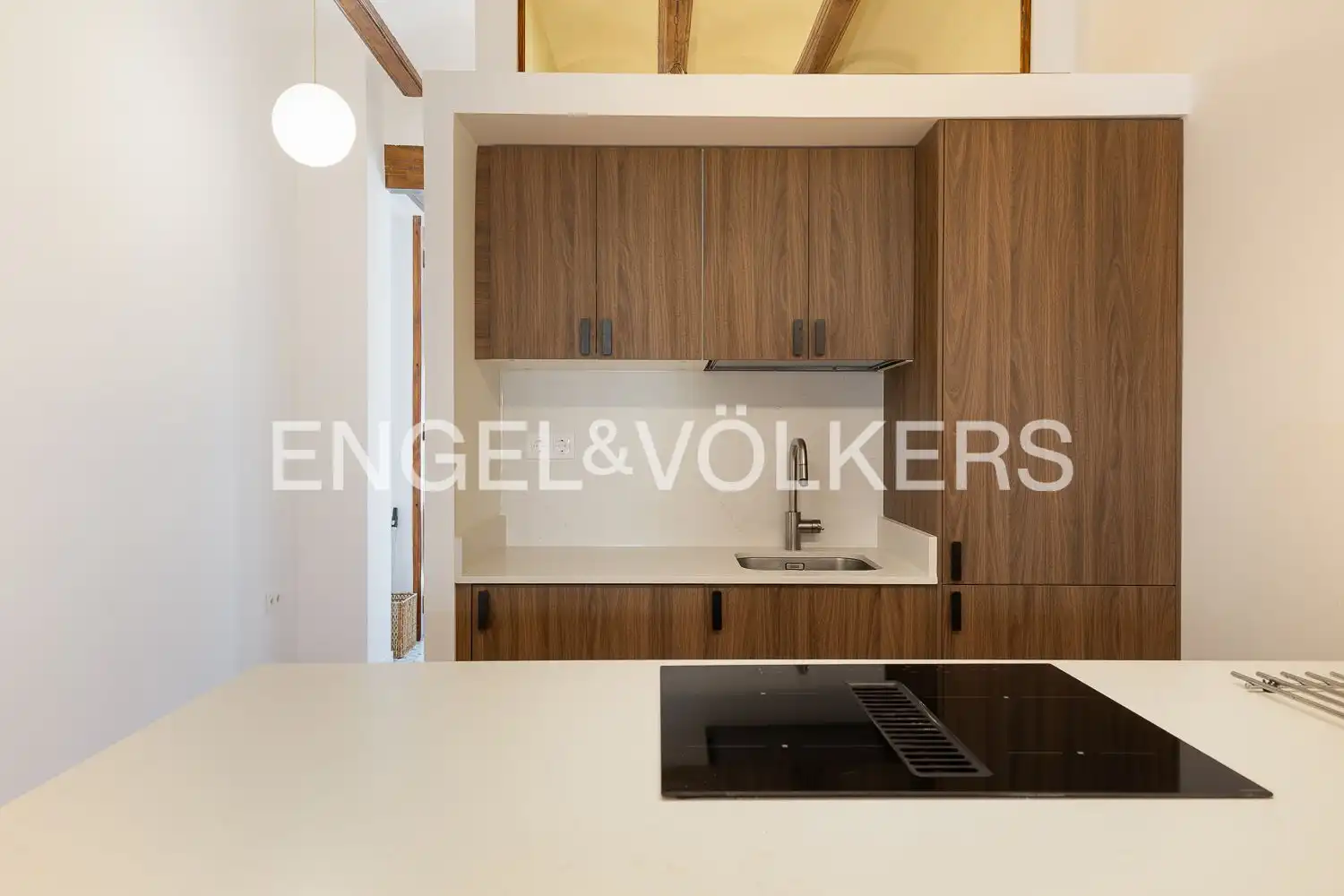 Küche von Wohnung zur Miete in Valencia mit Heizung und Balkon