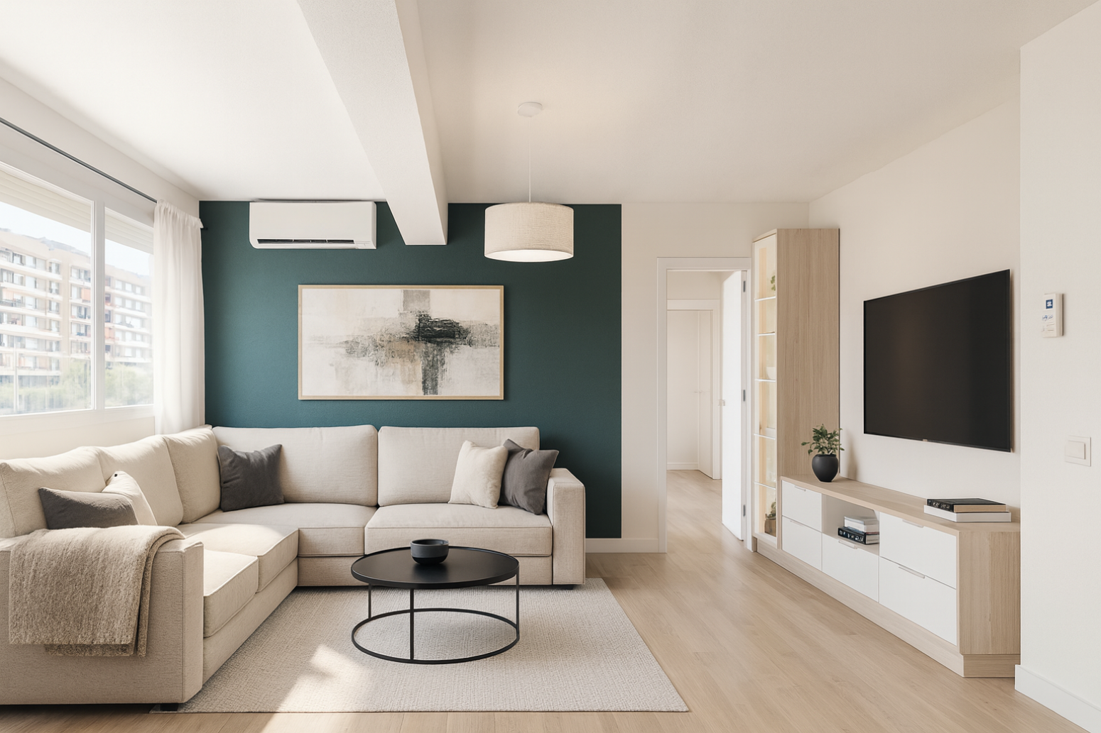 Sala d'estar de Pis en venda en  Valencia Capital amb Parquet i Terrassa