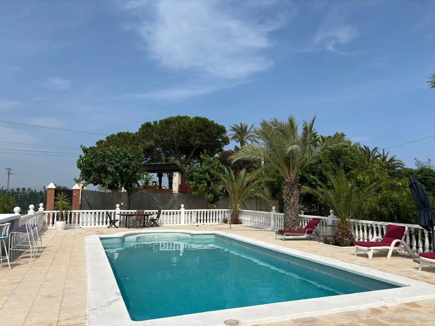 Piscina de Casa o xalet en venda en Elche / Elx amb Aire condicionat, Jardí privat i Terrassa