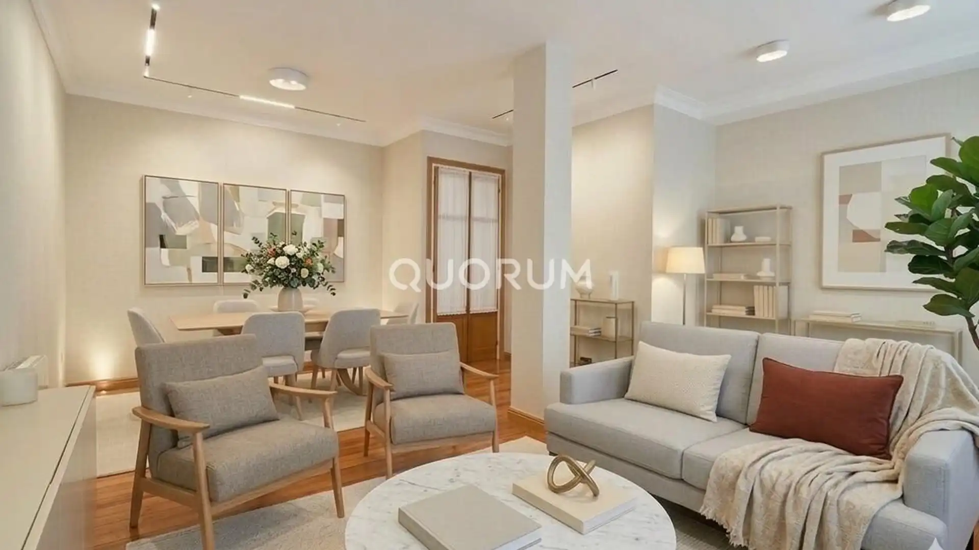 Sala d'estar de Pis en venda en Bilbao  amb Calefacció i Balcó