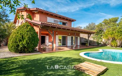 Vista exterior de Casa o xalet en venda en Olivella amb Calefacció, Terrassa i Piscina