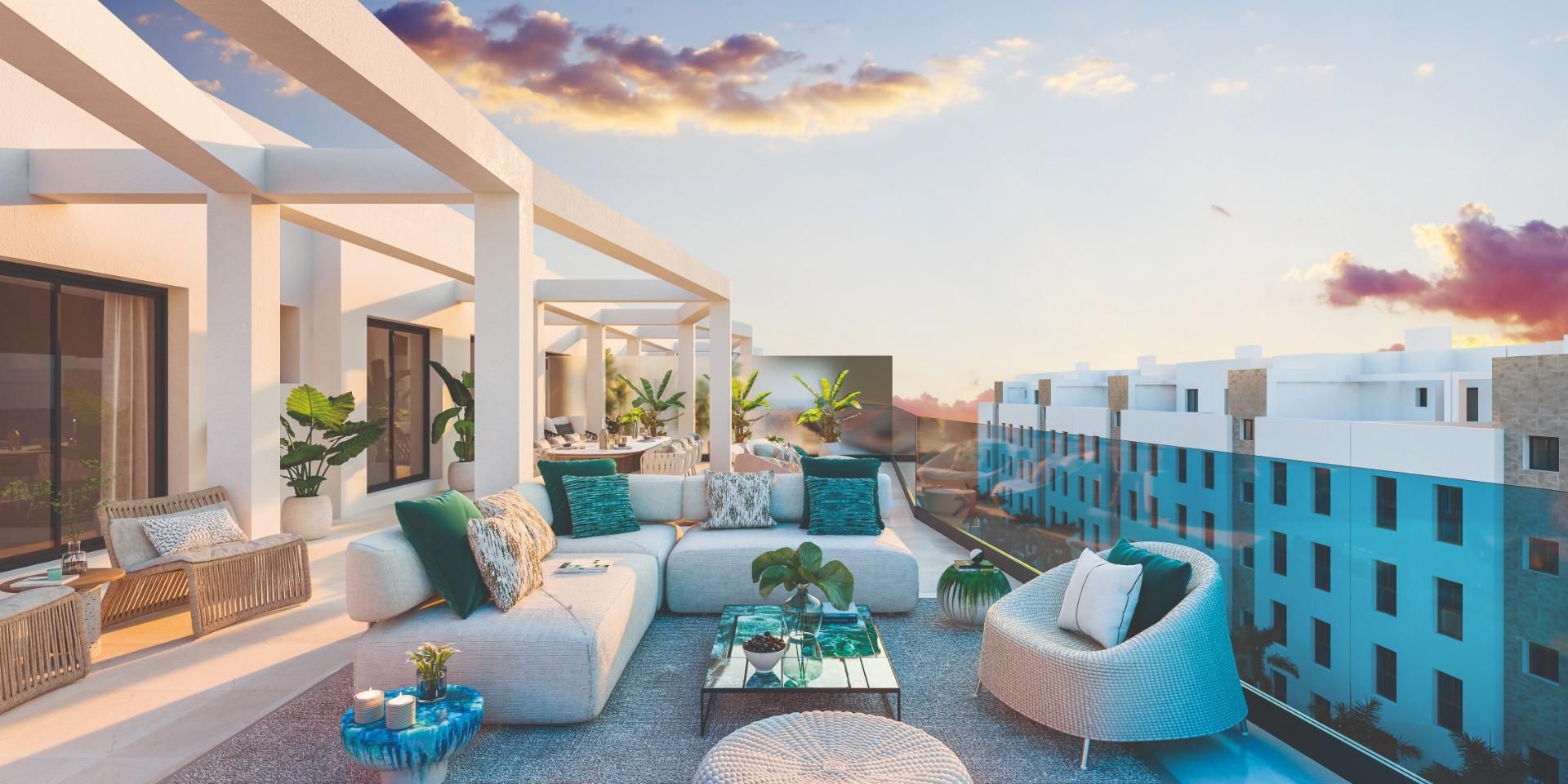 Terrace of Apartment for sale in Fuengirola  with Air Conditioner, Private garden and Terrace
