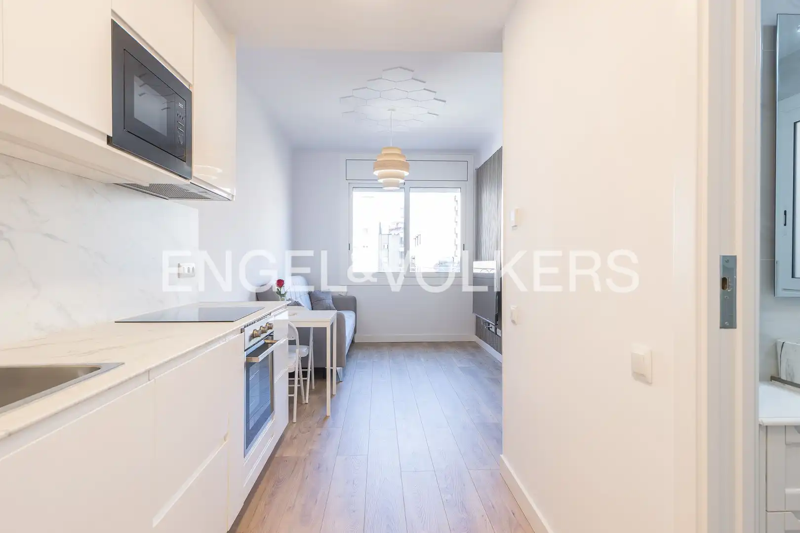 Cocina de Piso de alquiler en Barcelona con Aire acondicionado y Calefacción