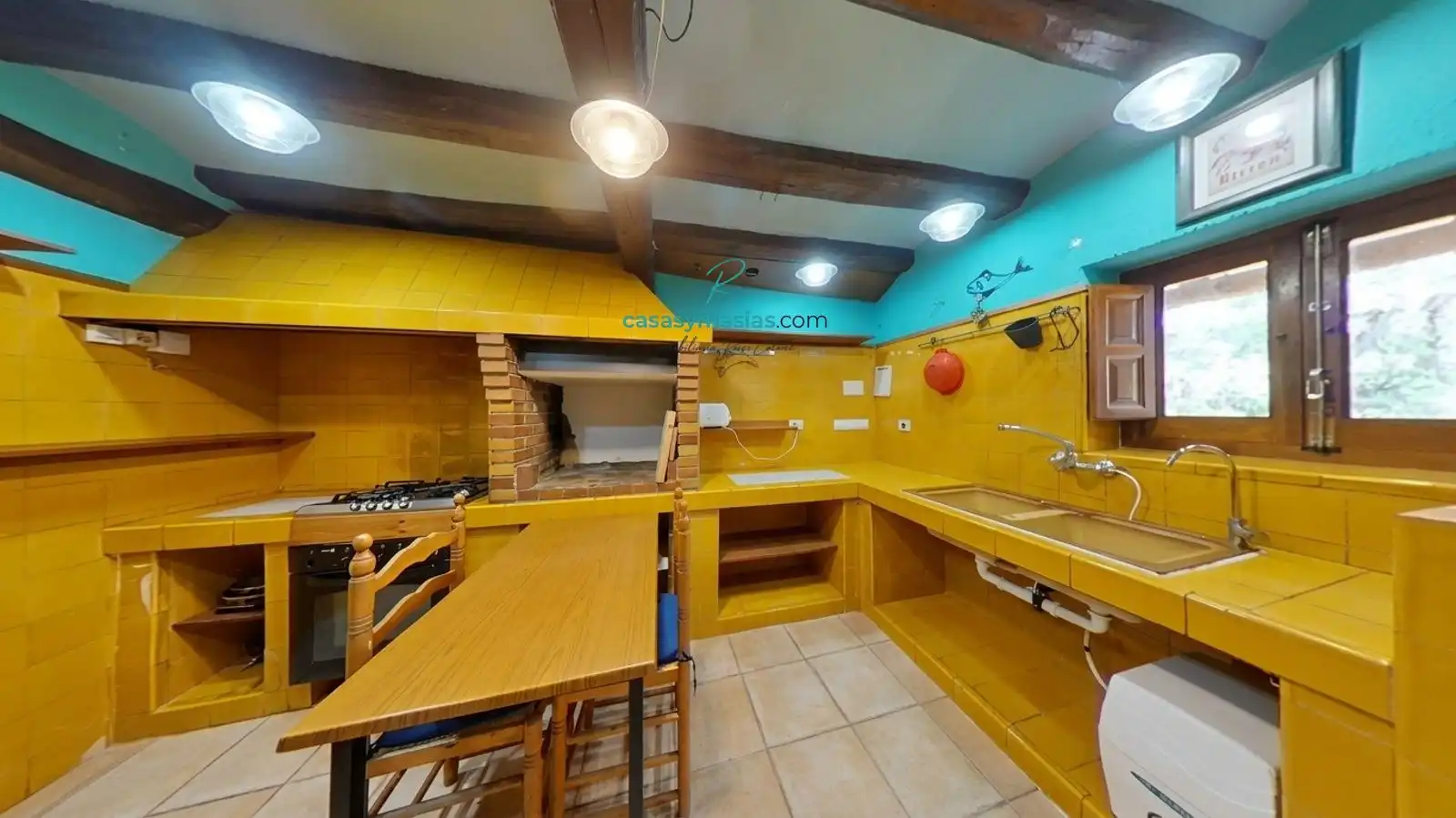 Cuina de Finca rústica en venda en Sant Martí Sarroca amb Calefacció, Jardí privat i Parquet