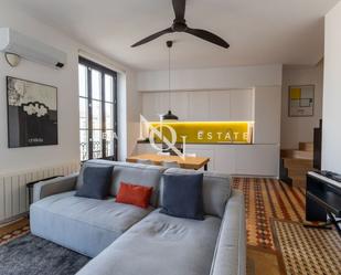 Living room of Flat to rent in  Valencia Capital  with Air Conditioner, Heating and Furnished