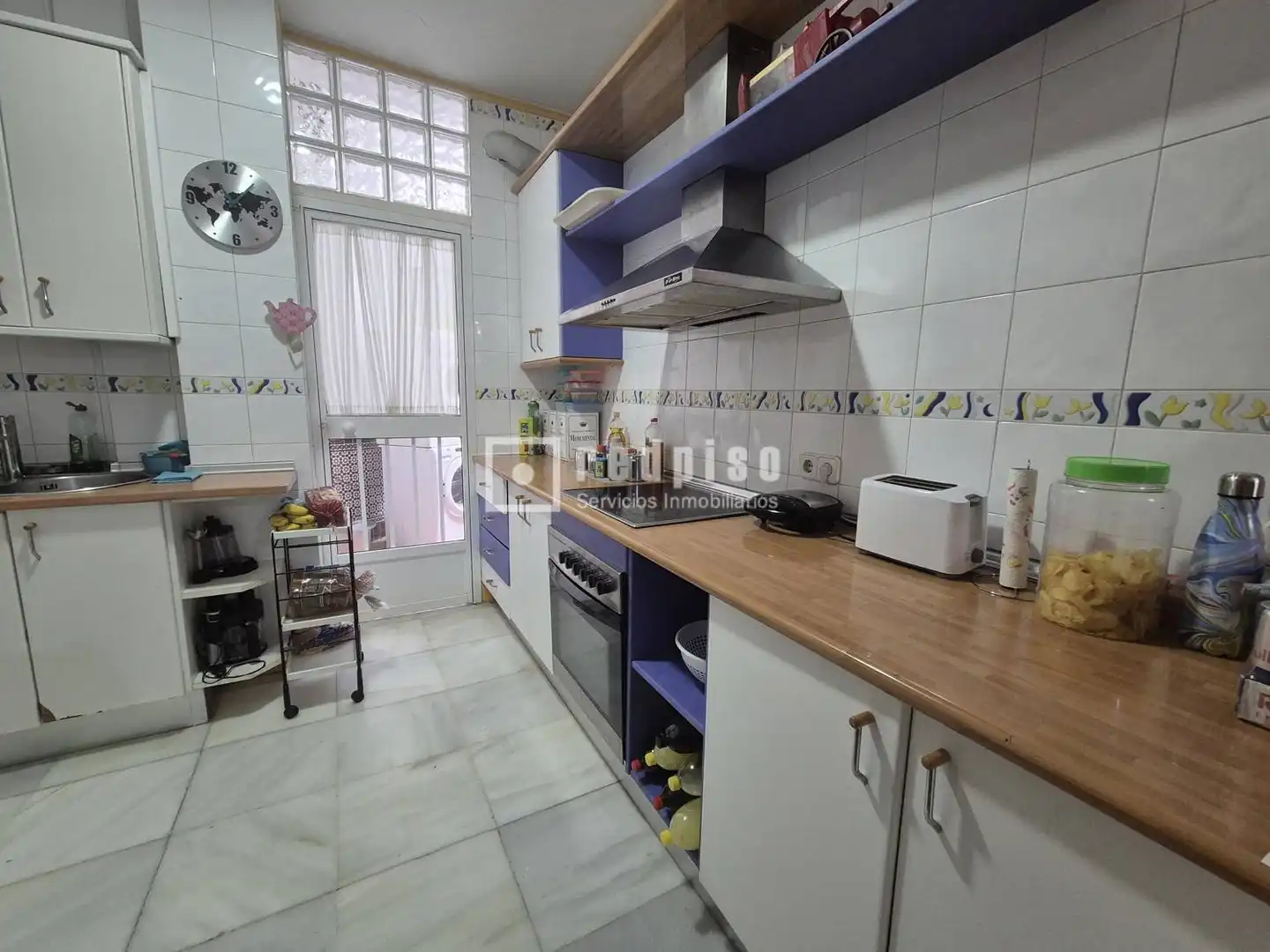 Cocina de Piso de alquiler en Sevilla con Aire acondicionado, Terraza y Amueblado