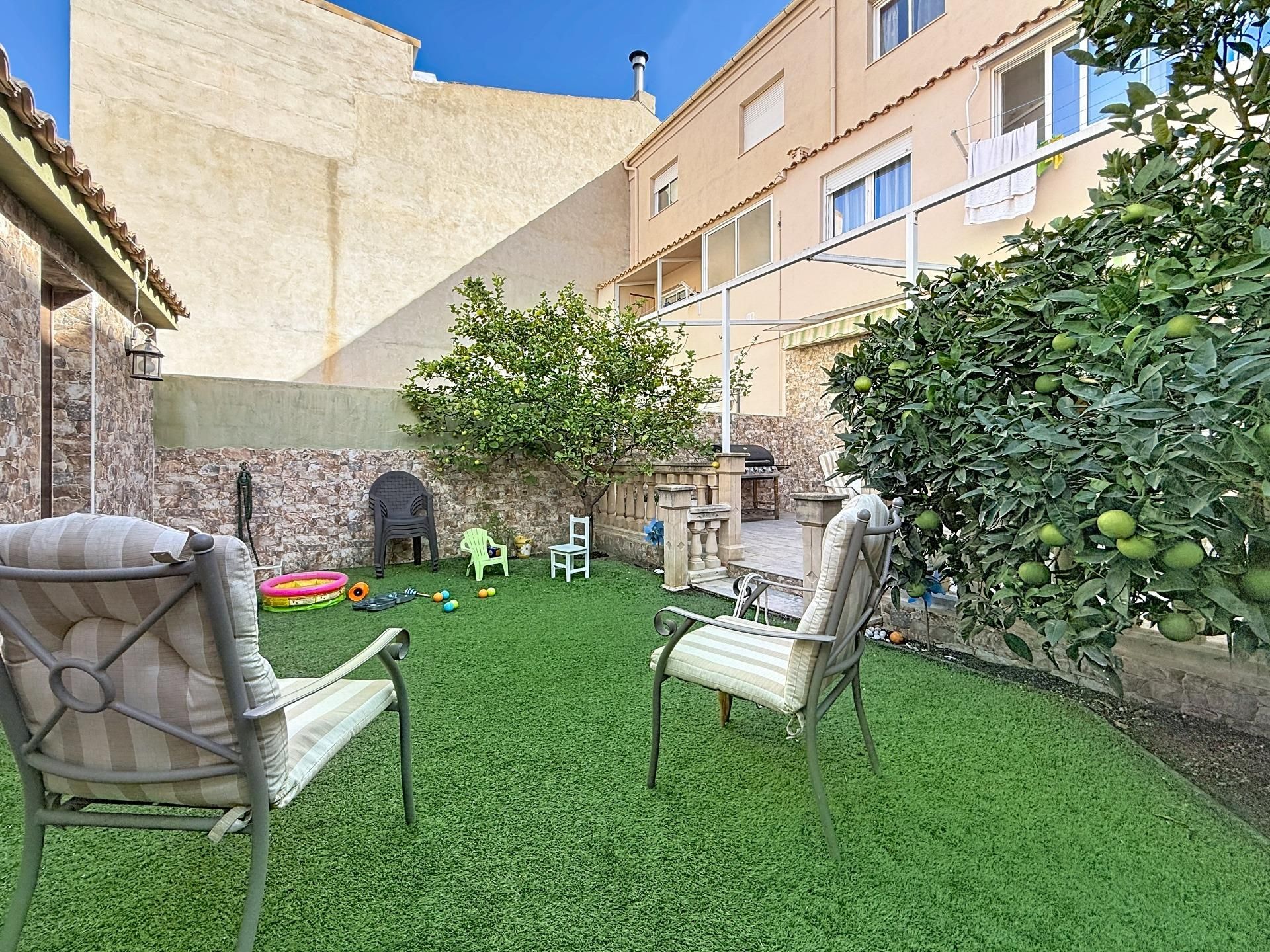 Terrace of Single-family semi-detached for sale in Castalla  with Heating, Terrace and Storage room