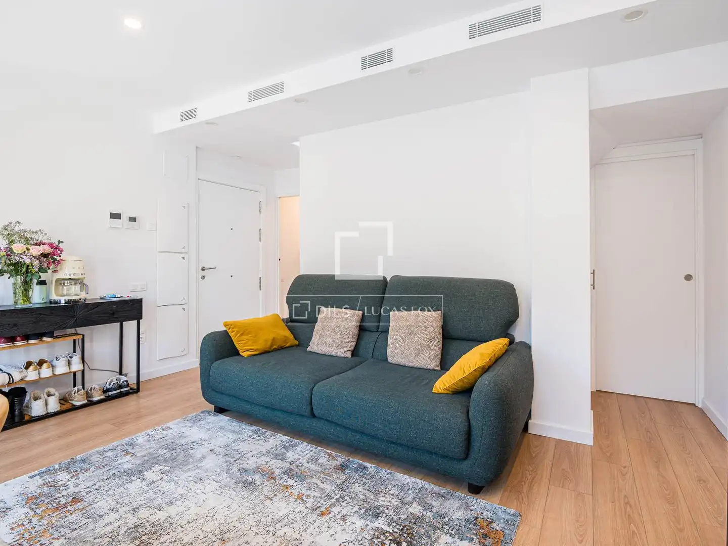 Wohnzimmer von Wohnung zum Verkauf in Sant Cugat del Vallès mit Klimaanlage, Heizung und Terrasse