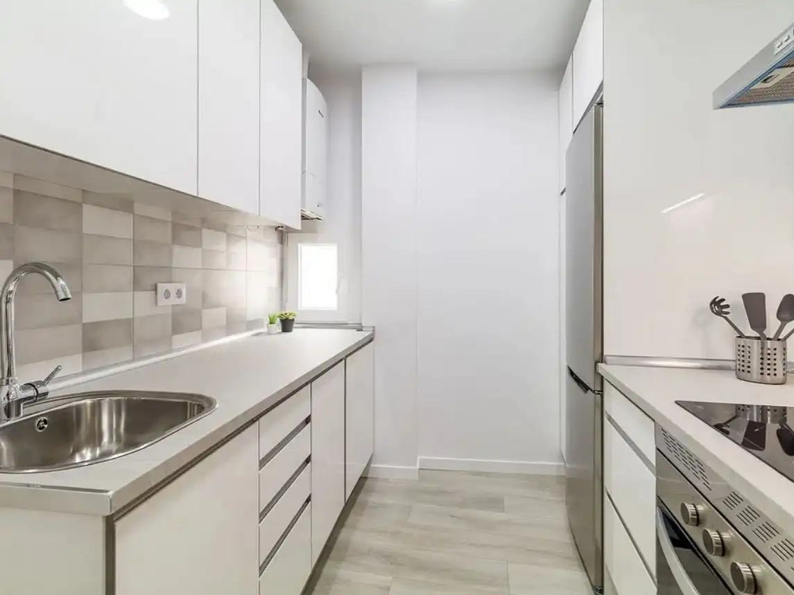 Cuina de Apartament per a compartir en Zamora Capital  amb Aire condicionat i Moblat