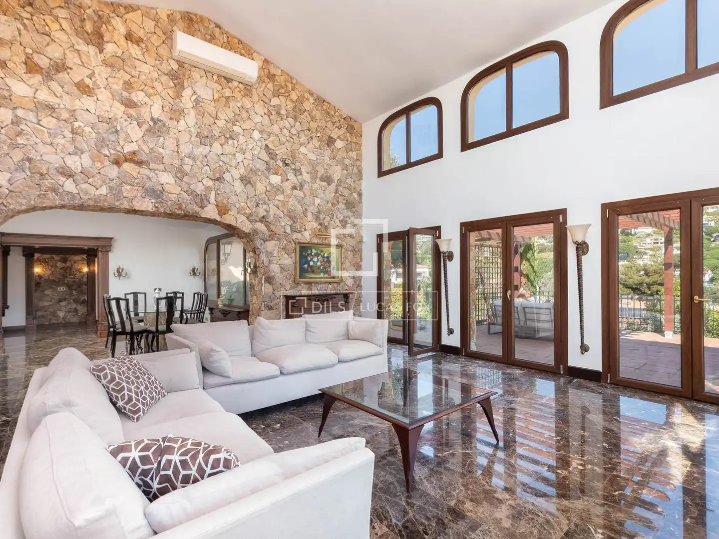 Sala de estar de Casa o chalet en venta en Blanes con Aire acondicionado, Calefacción y Jardín privado