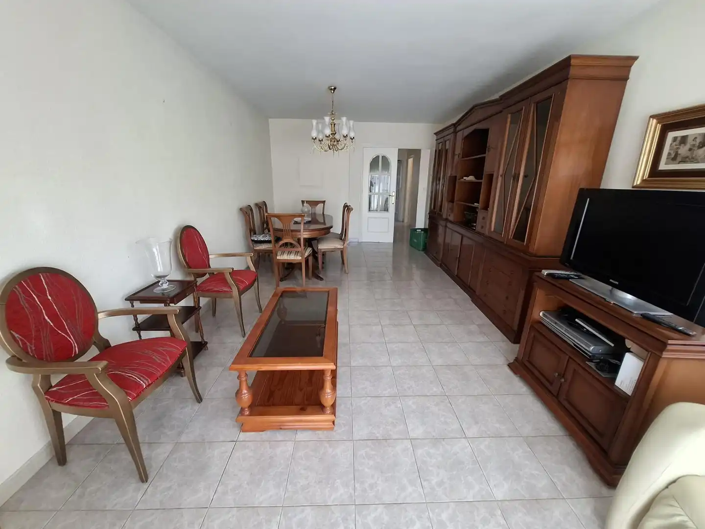 Wohnzimmer von Einfamilien-Reihenhaus zum Verkauf in Águilas mit Klimaanlage, Privatgarten und Terrasse