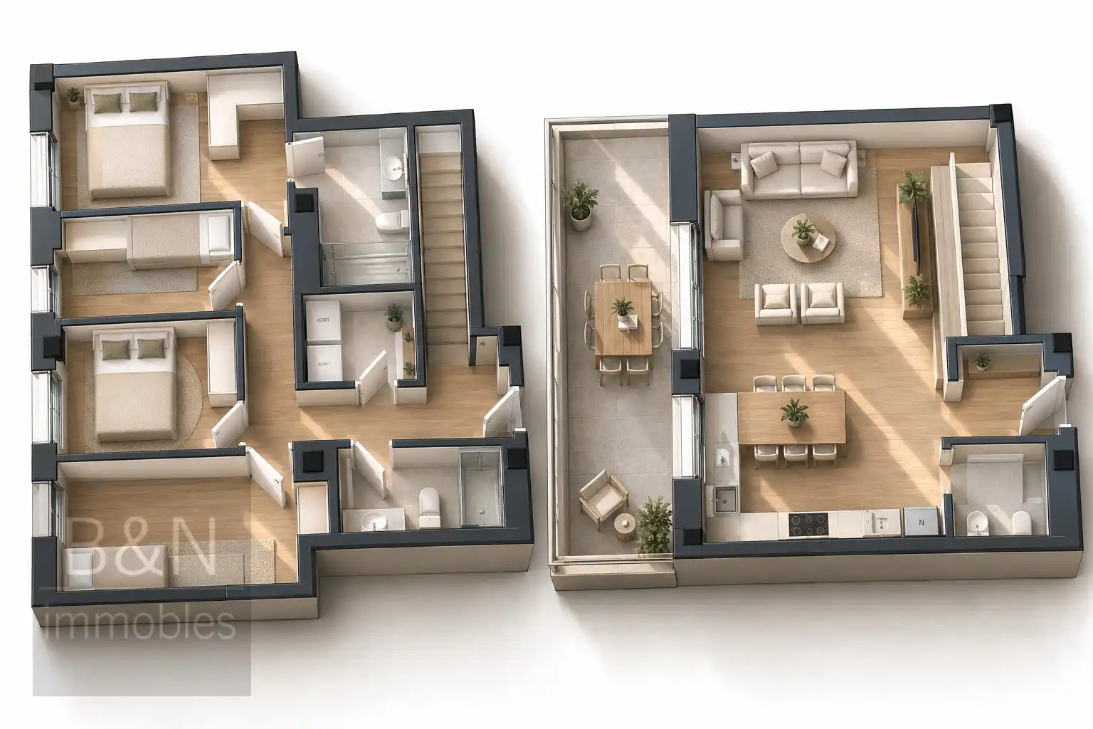 Duplex avec piscine à vendre à Nord-oest, imagen 2