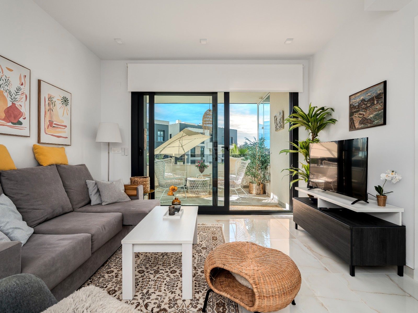 Living room of Flat for sale in Orihuela  with Air Conditioner, Heating and Terrace