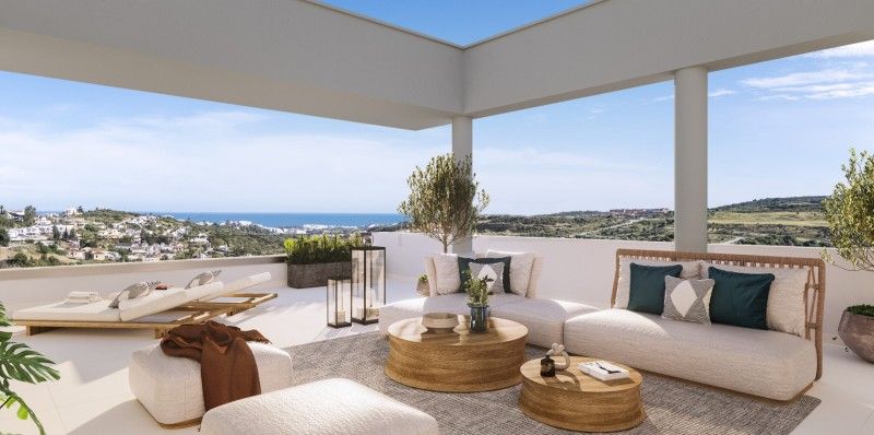 Terrace of Flat for sale in Estepona  with Terrace, Storage room and Swimming Pool
