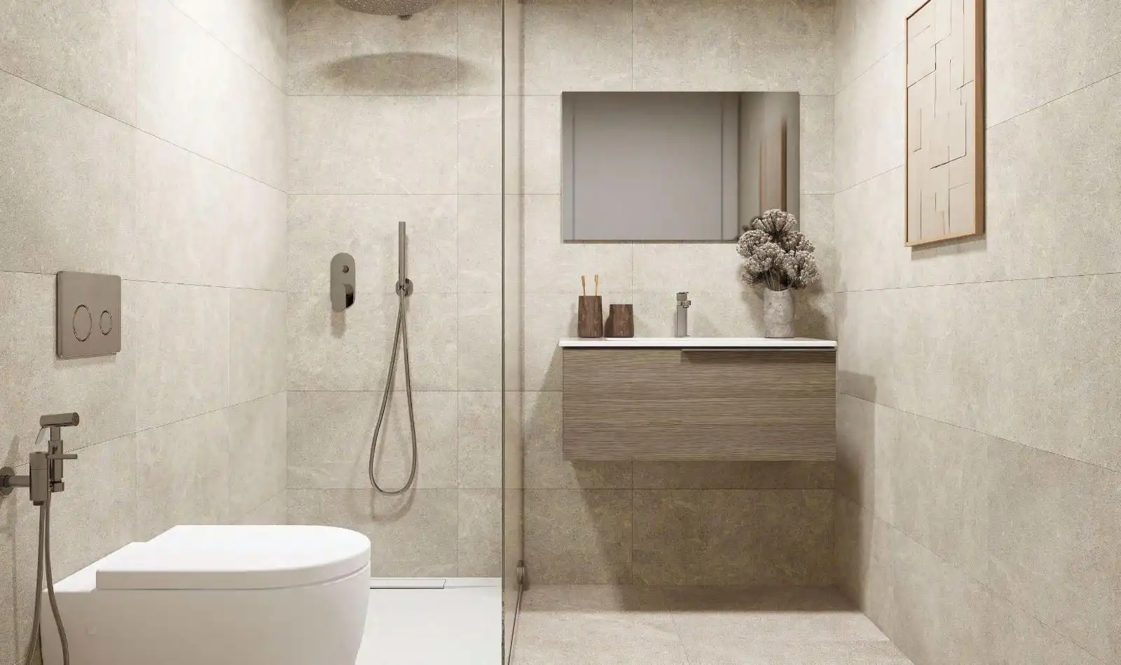 Baño de Apartamento en venta en Bunyola con Aire acondicionado, Calefacción y Terraza