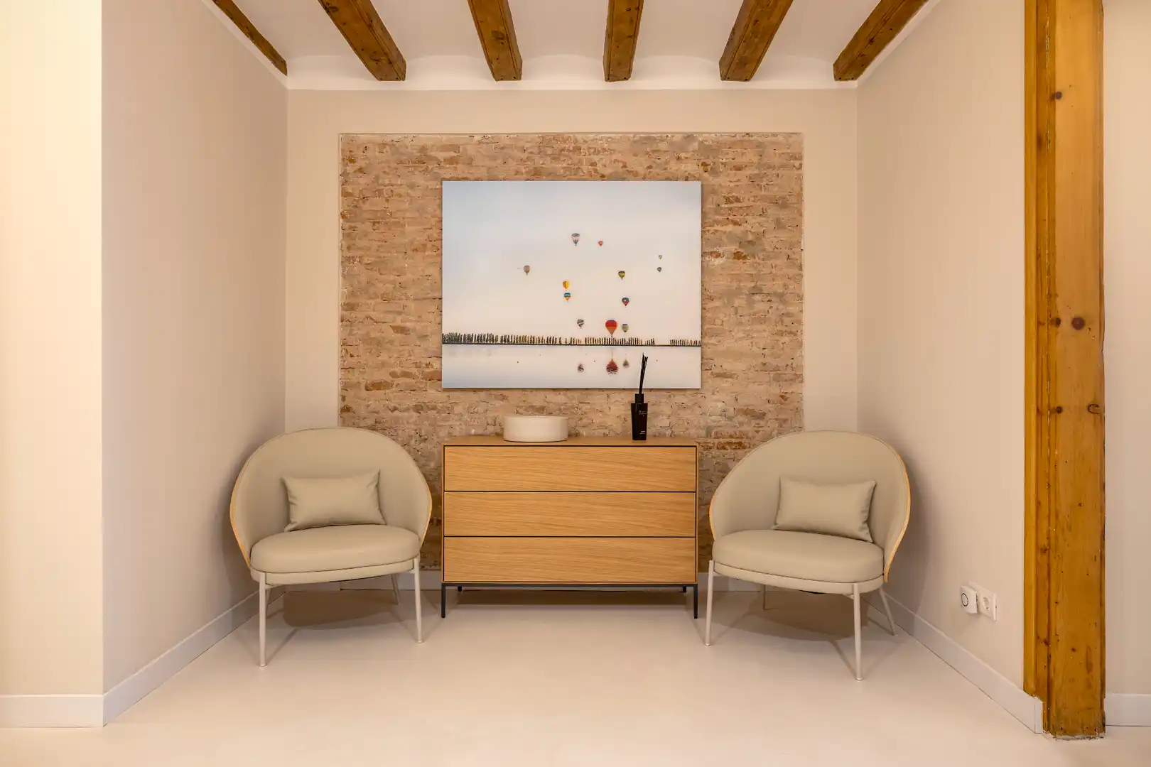 Sala d'estar de Apartament de lloguer en Barcelona amb Aire condicionat, Calefacció i Parquet