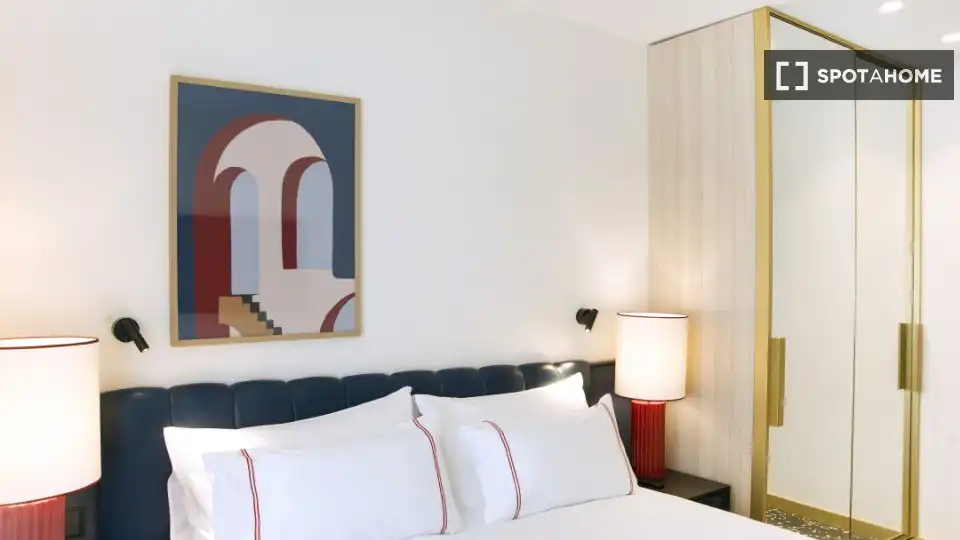 Bedroom of Flat for rent in Barcelona  with Air Conditioner, Heating and Furnished