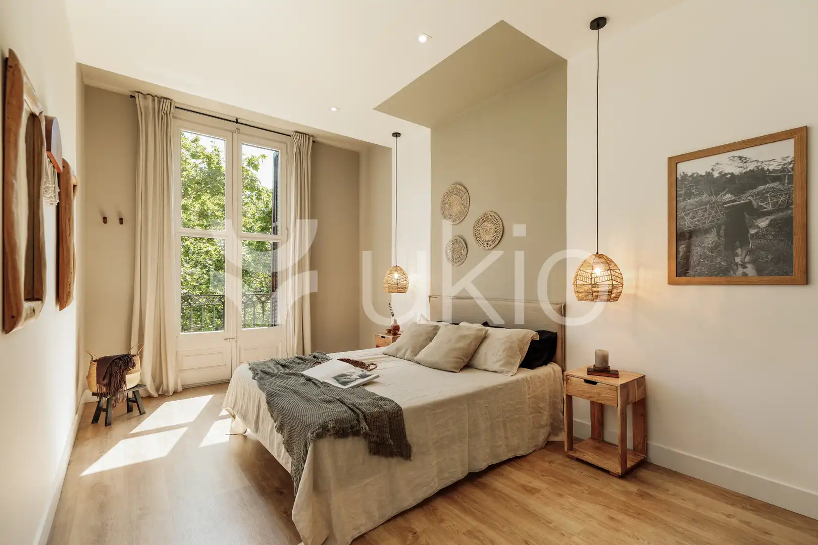Habitación de Apartamento de alquiler en Barcelona con Aire acondicionado, Amueblado y Horno