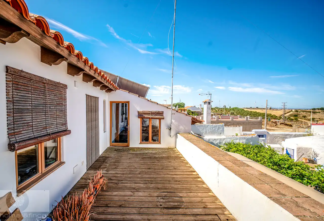 Terrasse von Einfamilien-Reihenhaus zum Verkauf in San Silvestre de Guzmán