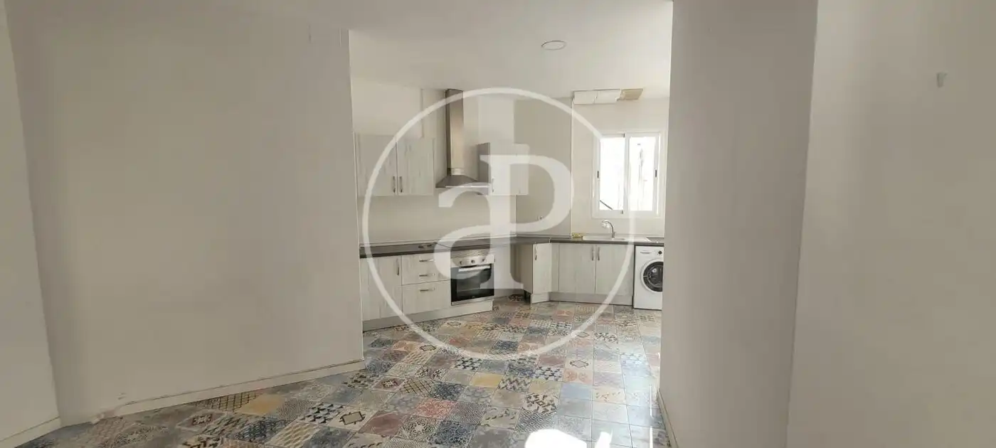 Küche von Wohnung zur Miete in Valencia mit Klimaanlage, Möbliert und Balkon