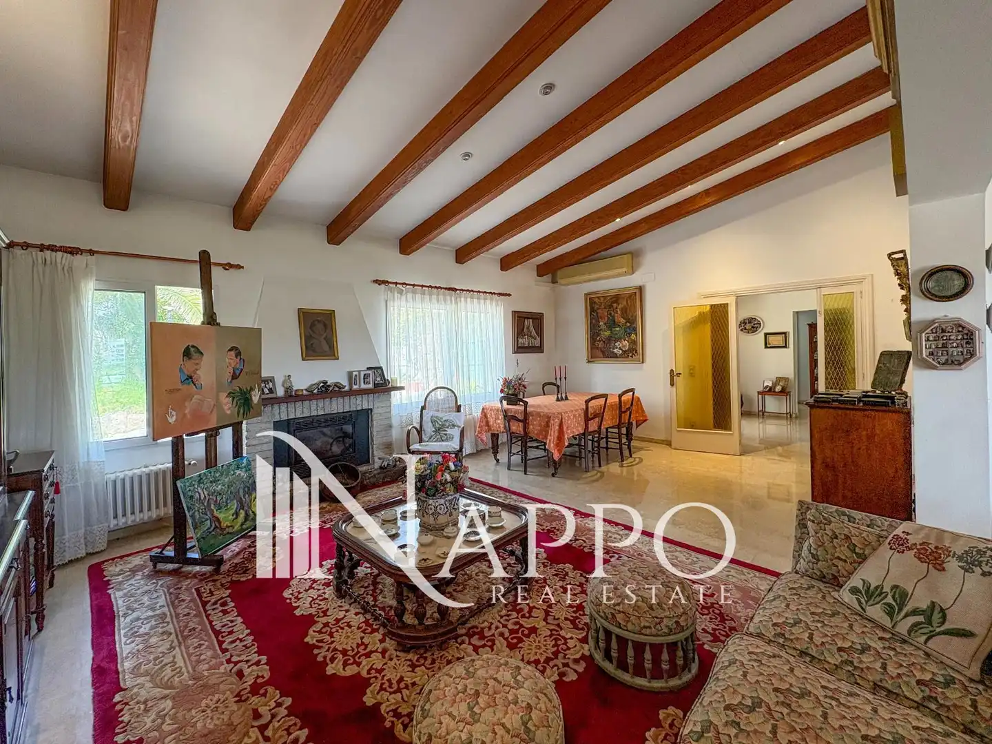Sala de estar de Casa o chalet en venta en  Palma de Mallorca con Aire acondicionado, Piscina y Amueblado