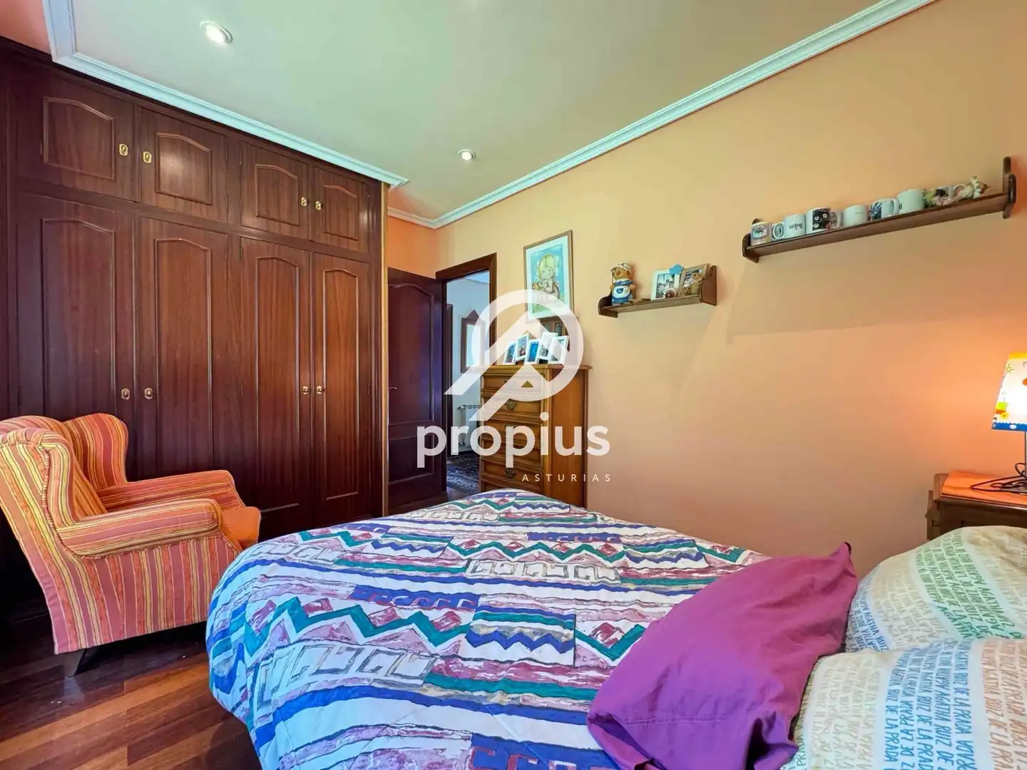 Bedroom of Houses for sale in Avilés  with Heating, Private garden and Parquet flooring