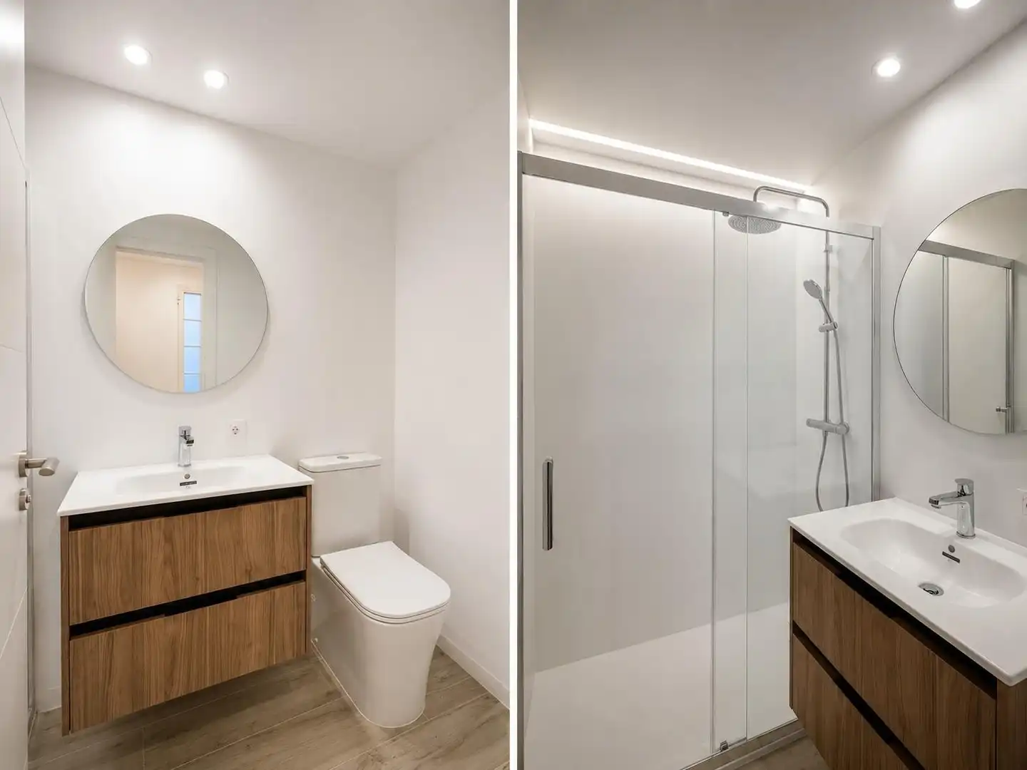 Badezimmer von Wohnung zur Miete in Valencia mit Klimaanlage, Heizung und Möbliert