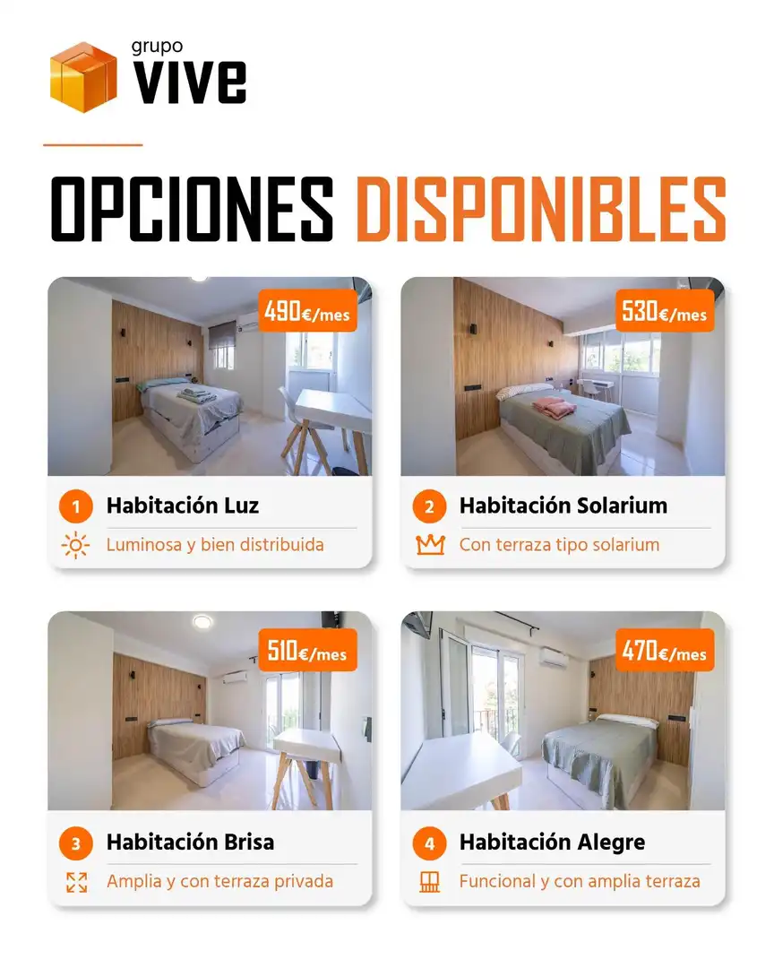 Schlafzimmer von Wohnung zur untervermieten in Sevilla mit Klimaanlage, Terrasse und Möbliert