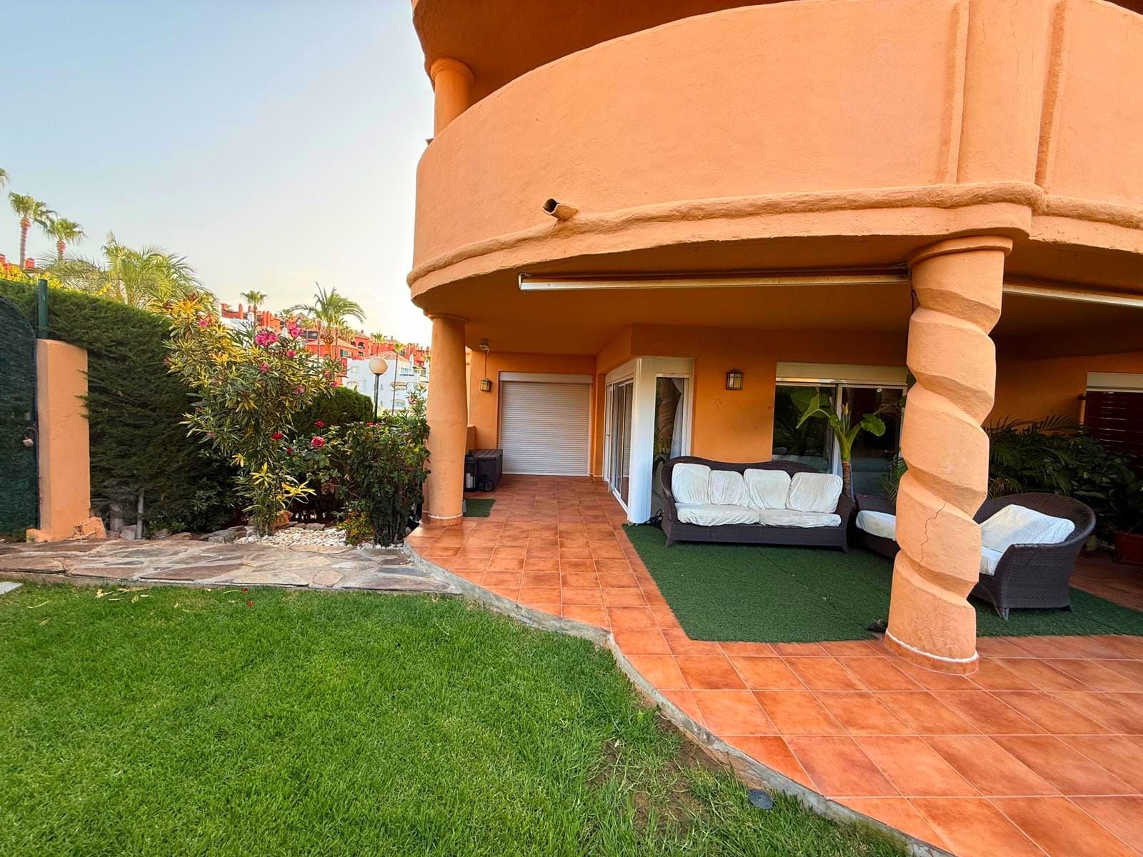 Jardín de Apartamento en venta en Mijas con Jardín privado, Amueblado y Horno