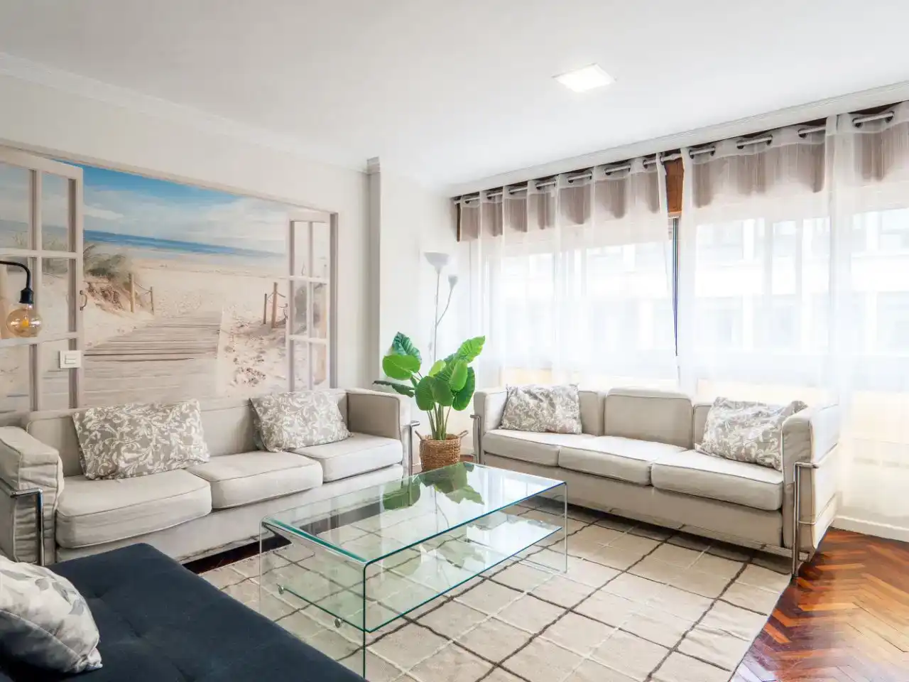 Living room of Flat for rent in Centro - Echegaray