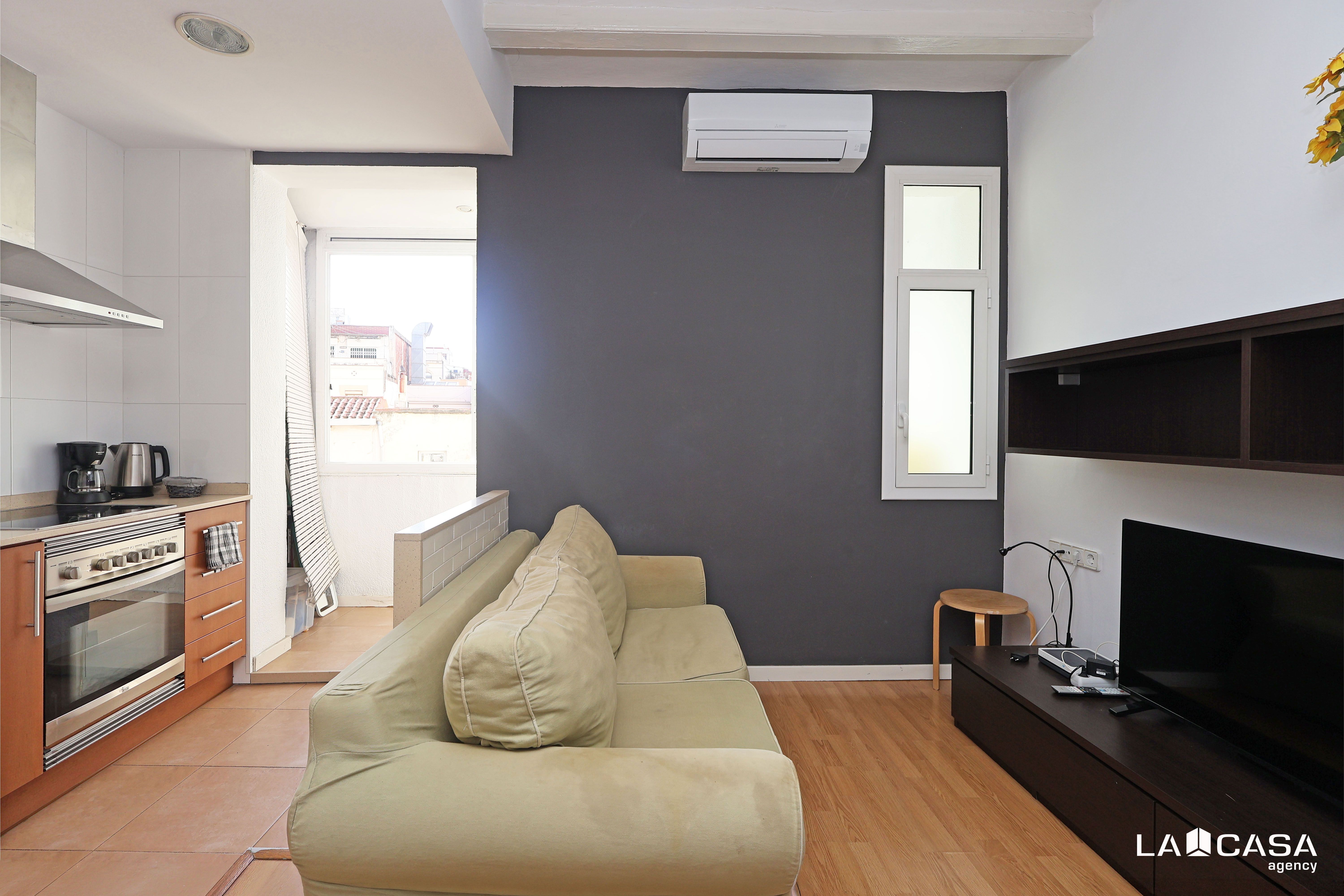Living room of Flat for sale in  Barcelona Capital