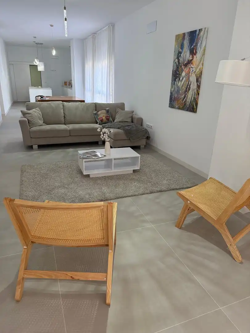 Sala d'estar de Pis en venda en Murcia amb Aire condicionat, Moblat i Balcó