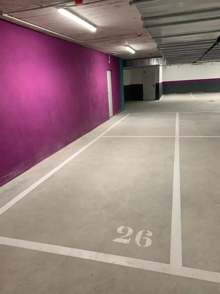 Parking of Flat for rent in Badalona  with Air Conditioner, Parquet flooring and Terrace
