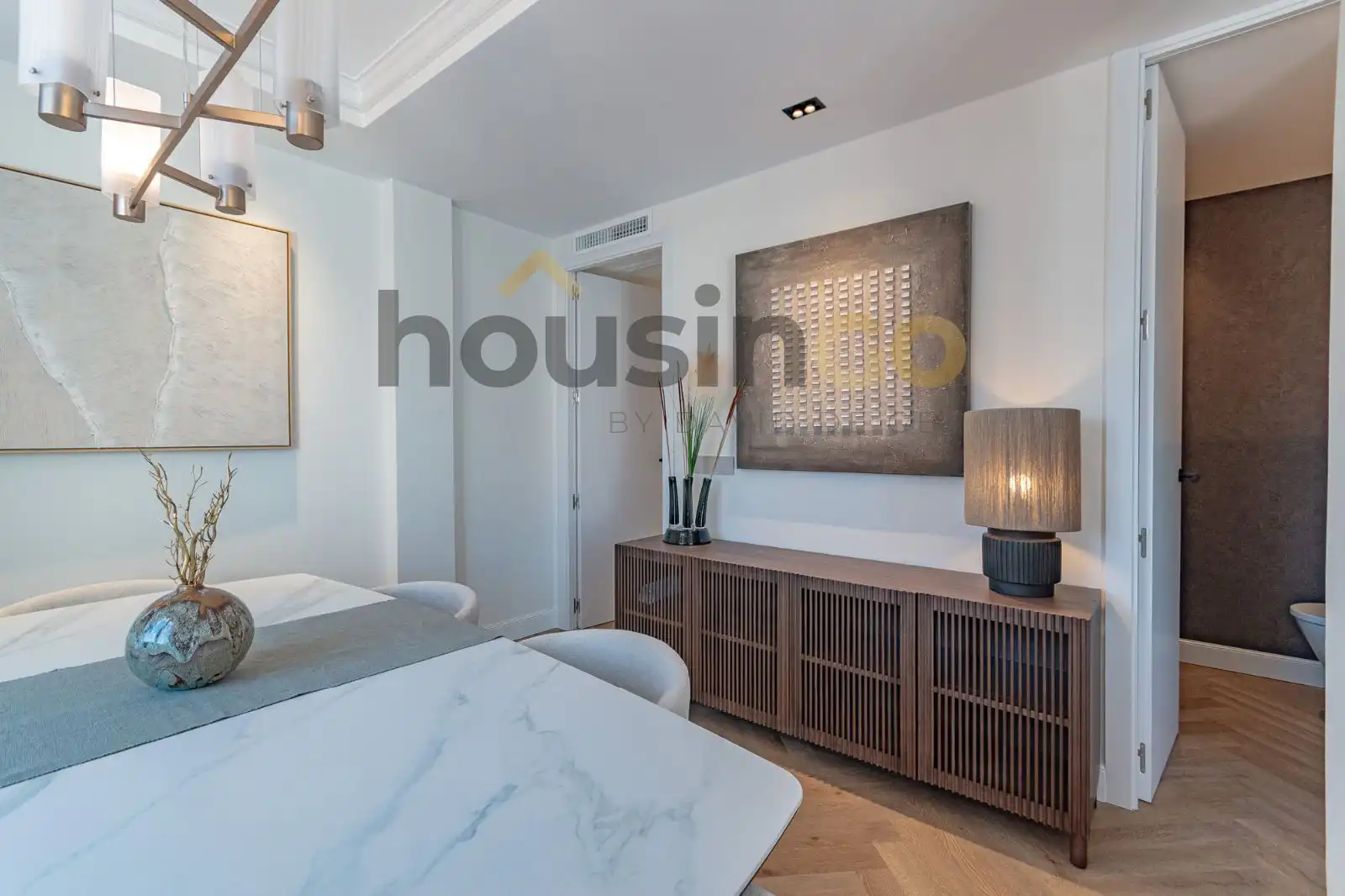 Sala de estar de Ático en venta en Barrio de Salamanca