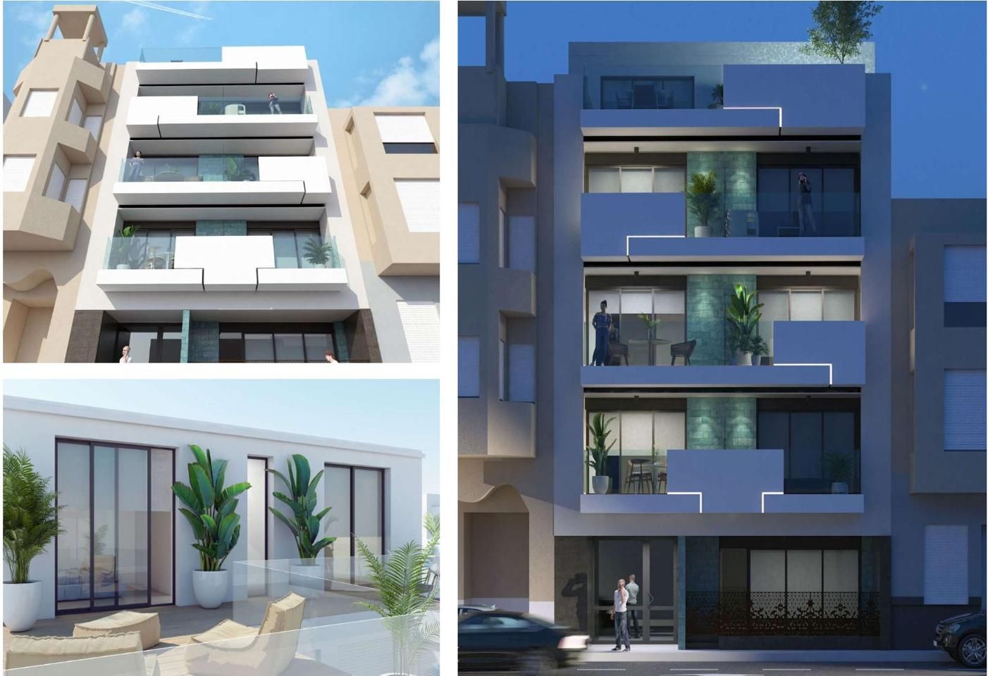 Exterior view of Flat for sale in Santa Pola  with Air Conditioner and Terrace