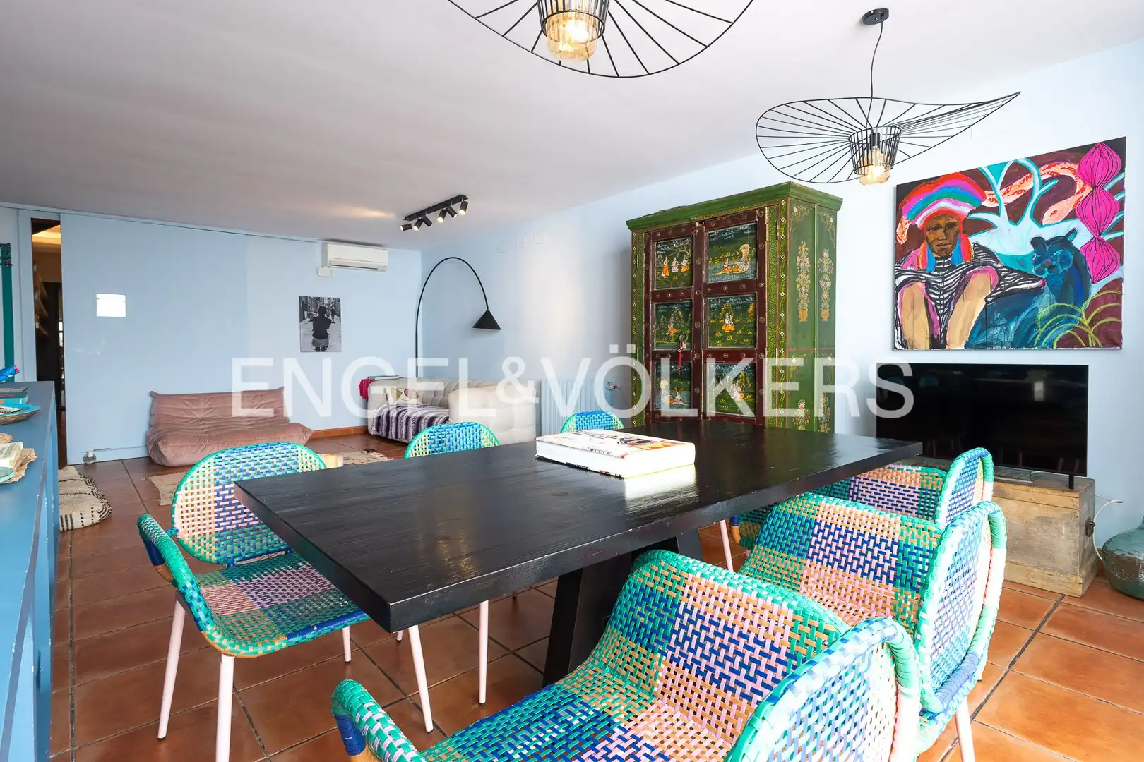 Comedor de Casa o chalet en venta en Badalona con Aire acondicionado, Calefacción y Jardín privado