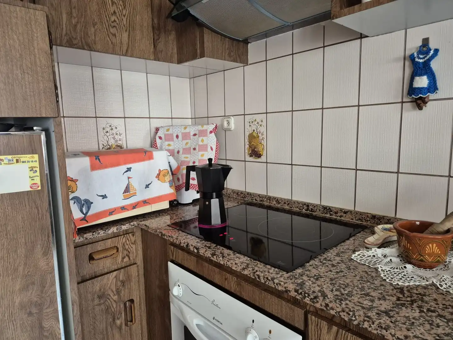 Kitchen of Flat for sale in Aller  with Terrace, Storage room and Swimming Pool